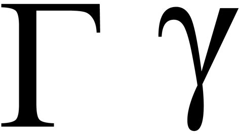Symbol For Gamma