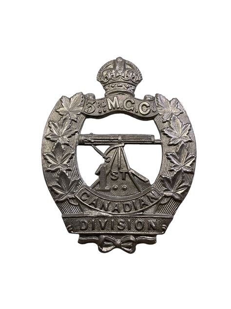 WW1 Canadian CEF 3rd Machine Gun Company 1st Division Cap Badge ...