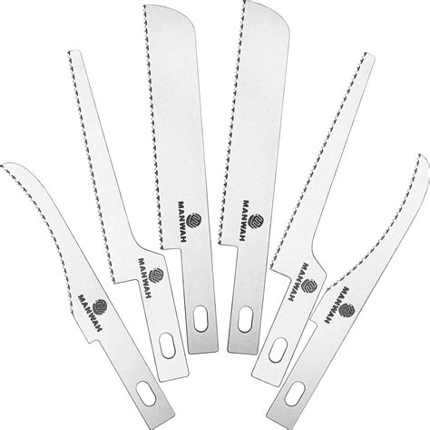 Buy Narrow Saw Blade Replacement Saw Knife Blades with Plastic Storage ...