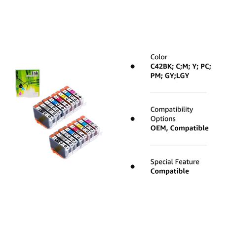 8-color Ink Set NEXTPAGE 2 Sets - 16 Cartridges Total For Canon Pro-100 ...