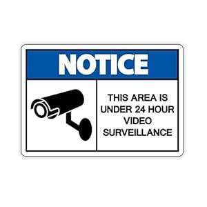 VVWV Notice CCTV Surveillance Sign Board Safety & Warning Signage ...