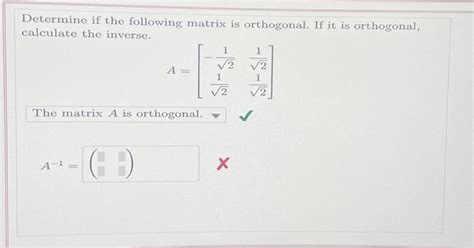 Image result for Orthogonal Matrix Problems
