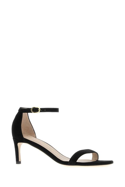 Stuart Weitzman Black Suede Sandals Stuart Weitzman