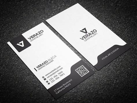 Black and White Business Card Template 的图像结果