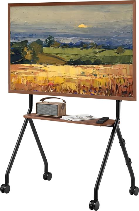 Amazon.com: ECOTINY Easel Rolling TV Stand for 49-80 Inch TV Screen up ...