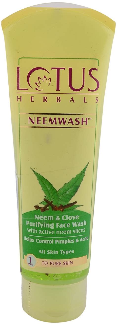 Lotus Herbals Face Wash - Neemwash, 80g Bottle : Amazon.in: Beauty