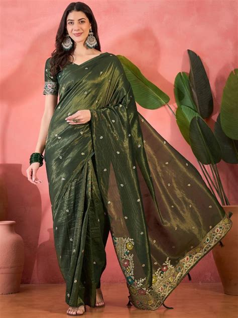 Cp 8251 Shimmer Jacquard Worked Saree Collection