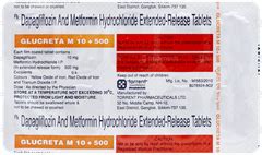 Glucreta M 10/500 Tablet: Uses, Side Effects, Price & Substitutes