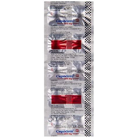 Cepodem DT 100 mg - Strip of 10 Tablets : Amazon.in: Fashion
