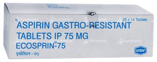 Ecosprin 75 Tablet: Uses, Side Effects, Price & Substitutes