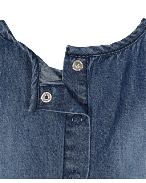 Buy Girls Half sleeves Denim Dress - Blue Online at Best Price ...