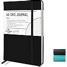 Grid Paper Notebook/Journal - Lemome Hardcover Classic Notebook with Pen Holder - Thick Premium ...