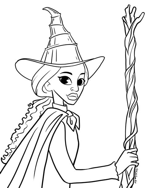 Wicked Coloring Pages Elphaba
