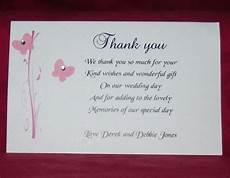 Wedding Thank You Gift Card by Personalised Thank You Cards Weneedfun Wedding Thank You Gift Card