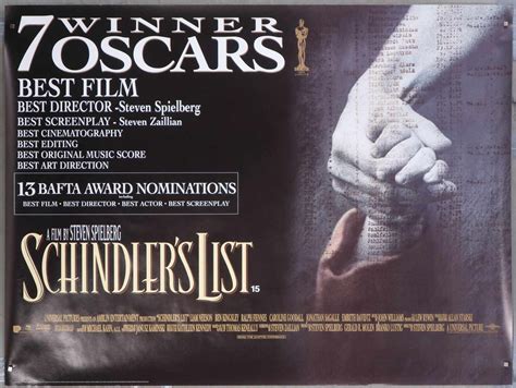 Schindlers List Poster Schindler's List Oskar Schindler Liam Neeson