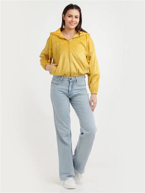 Yellow Solid Jacket For Women – Zink London