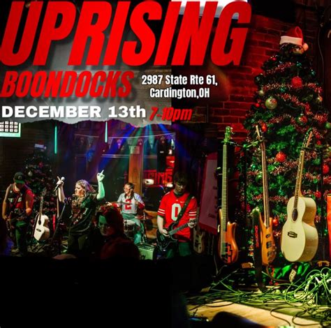 UPRISING Christmas Party @Boondocks Restaurant , Boondocks Restaurant ...