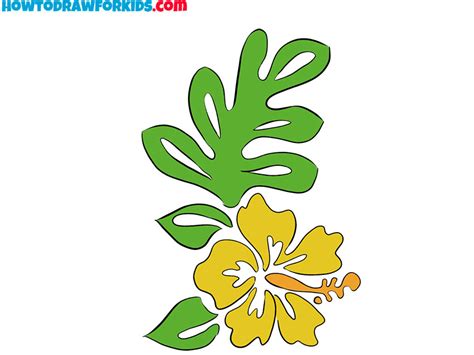 How to Draw a Hawaiian Flower - Easy Drawing Tutorial For Kids