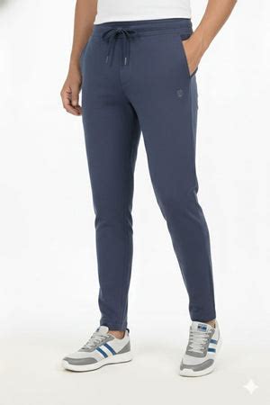 Classic Polo Men's Denim Melange Solid Cotton Slim Fit Trackpant | CR-
