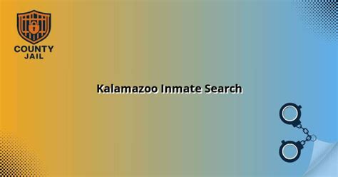 Kalamazoo Inmate Search