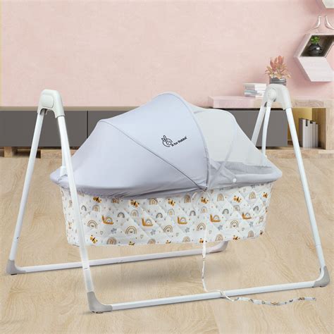 Lullabies Manual Baby Cradle with Gentle Swing – R for Rabbit