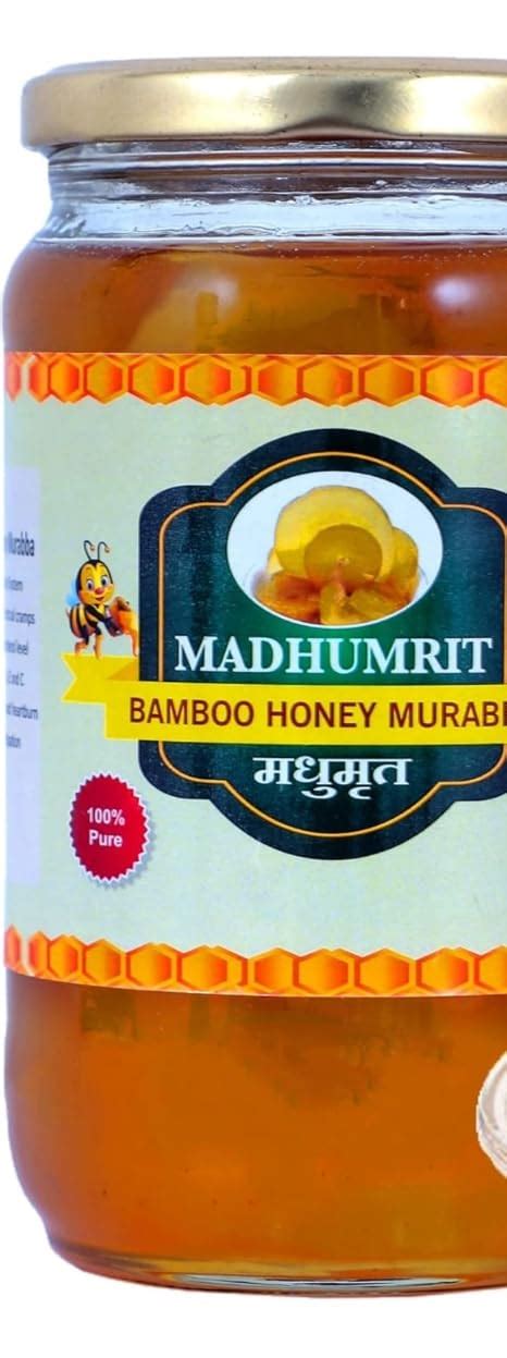 Madhumrit Homemade 100% Pure Bamboo Murabba with Raw Forest Honey Helps ...