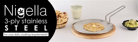 Buy Wonderchef Nigella Tri-Ply 26 cm Roti Tawa | Non-Stick Tawa | 4mm ...