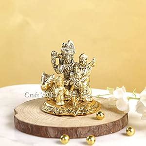Buy Collectible India Metal Shiva Family Idol Murti Statue Shiv Parvati ...