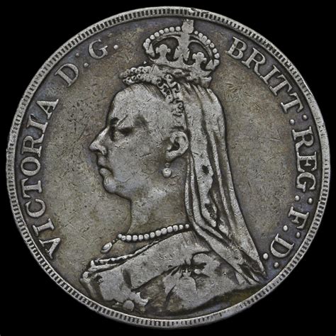 1891 Queen Victoria Jubilee Head Silver Crown