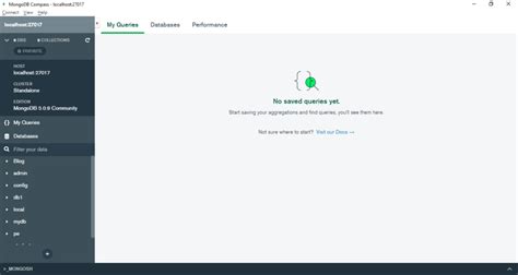 Image result for MongoDB Compass UI
