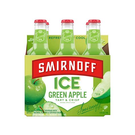 Smirnoff Ice Green Apple Bite 6 PK Bottles - Shop Malt Beverages ...