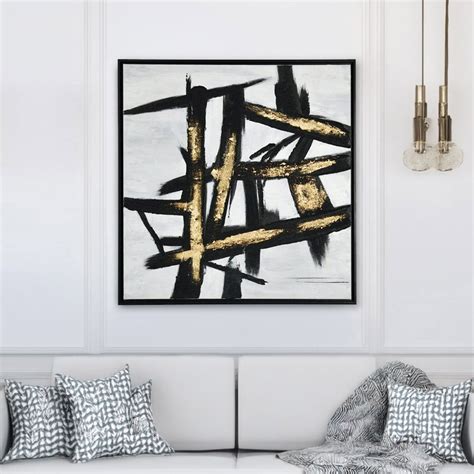 Buy Classy Criss Cross Design Canvas Wall Painting Online in India ...