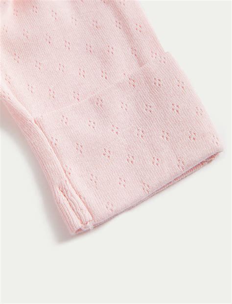 Buy 3pk Pure Cotton Bunny & Floral Sleepsuits (6½lbs-3 Yrs) at Marks ...