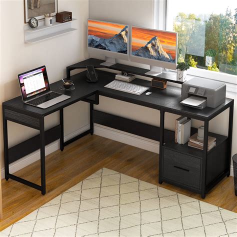 Computer Desk with File Drawer 的图像结果