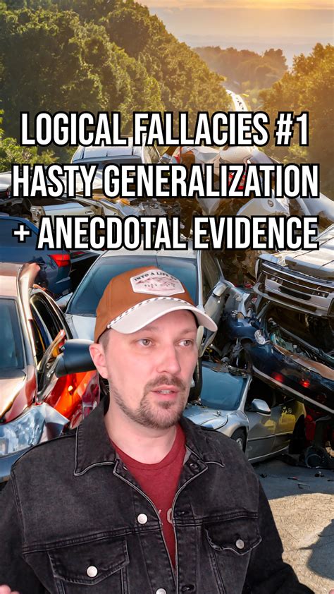 Tell Me More | Logical fallacies, part 1. Hasty generalization ...