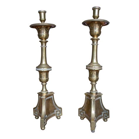 Pair of Spanish Midcentury Goathoof Candlesticks from Mallorca For Sale ...