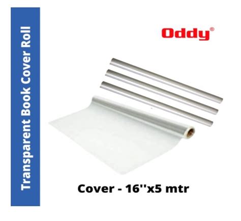 Oddy Transparent Book Cover Roll - 16 Inch - 5mts