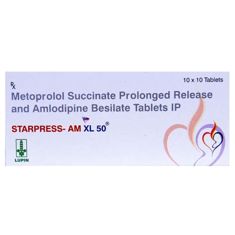 Starpress-AM XL 50 Tablet | Uses, Side Effects, Price | Apollo Pharmacy