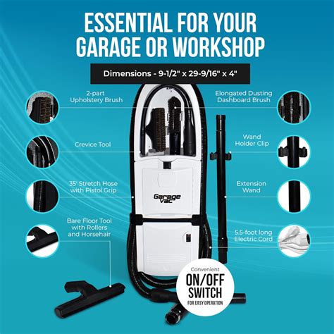 InterVac Design Corp InterVac Garage Vacuum Cleaner for Workshop, 1 ...