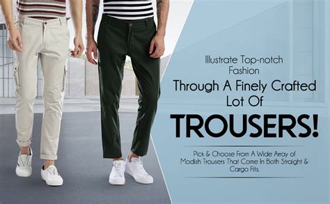 Buy Hubberholme Men's Casual Cargo Trousers - Strechable Premium Pants ...