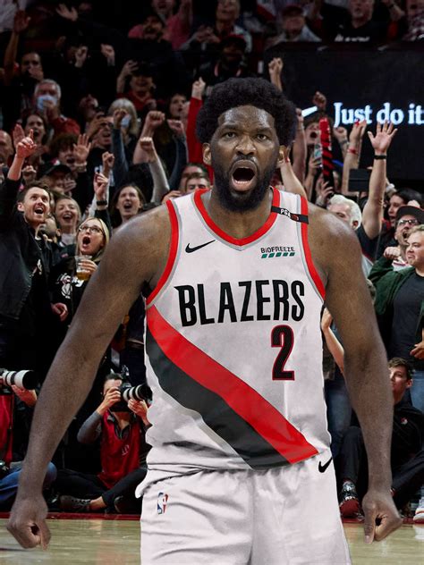 Photoshoping active NBA Players in Trail Blazer jerseys part 1: Joel ...