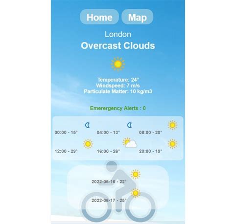 Weather App Using React JS 的图像结果