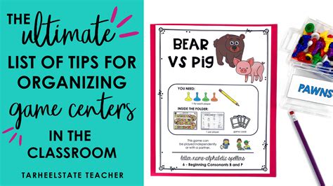 The Ultimate List of Tips for Organizing Games and Centers in the Classroom — Tarheelstate Teacher