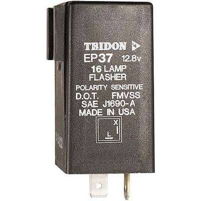 80109 Tridon 2-Prong Electro-Mechanical Flasher, 36 A, 12 V, Black ...