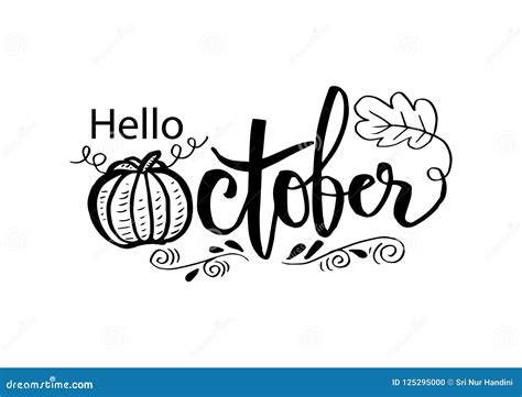 October Clip art | Coloring Page