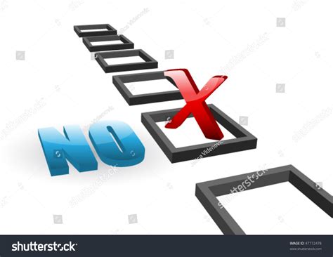 Check Mark Yes No Stock Vector (Royalty Free) 47772478