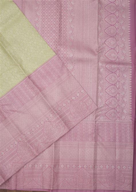 Buy Pista Green Zariwork Pure Silk Saree - Koskii