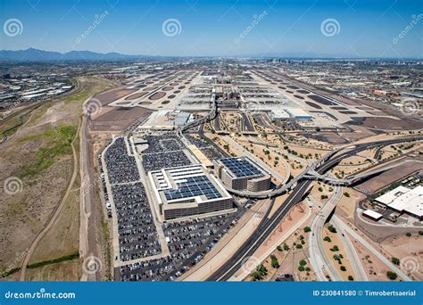 Aerial View of International Airport in Phoenix, Arizona Stock Photo ...