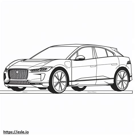 Jaguar I-Pace EV400 (20 inch tires) 2024 coloring page
