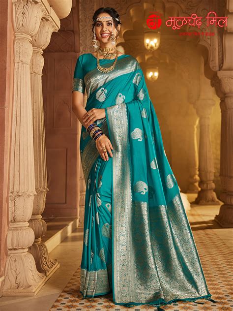 Zari Woven Tissue Silk Saree – Moolchand Mill Pvt Ltd